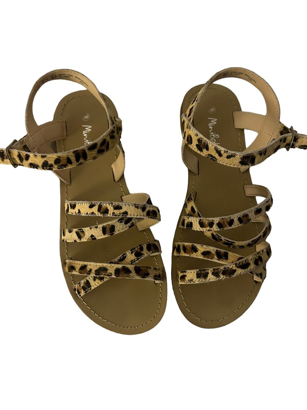 Mini Boden Animal Print Sandals Size EU 38 size 5